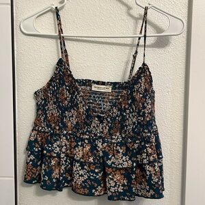 Cropped Floral Top